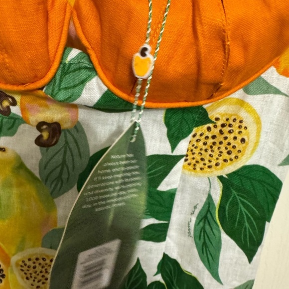 Farm rio papaya Tropical Print Maxi Dress with Orange Accents - Picture 3 of 5